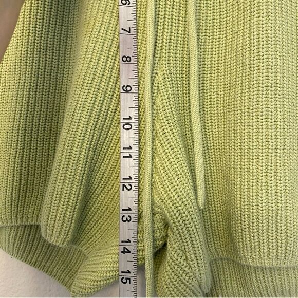 Reformation Sanzo Sweater knit green drawstring pull on lounge wear Shorts M - Picture 6 of 9